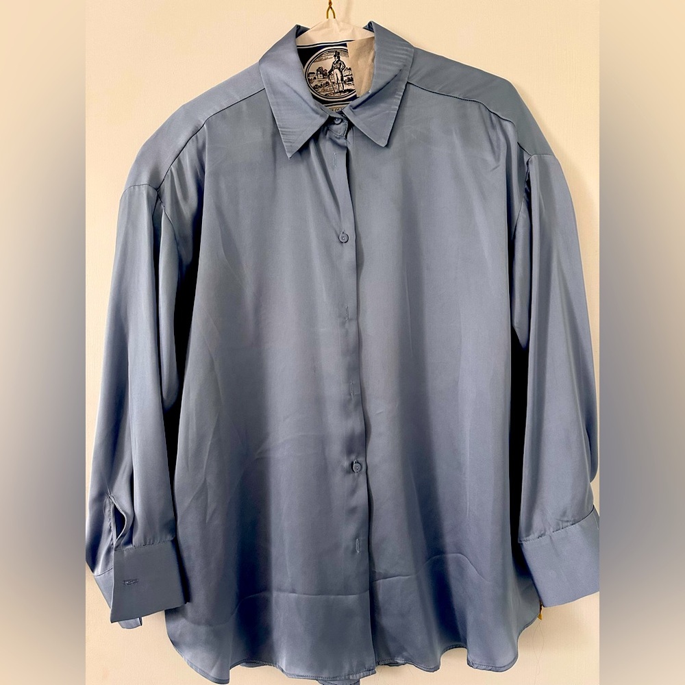 Silk long sleeve blouse